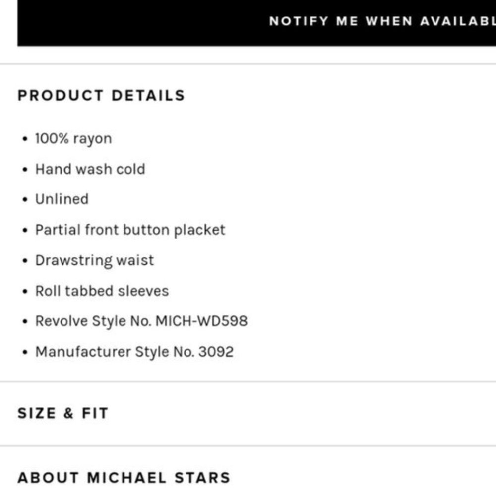 Michael Stars roll up elbow sleeve shirt dress XS - Picture 8 of 8